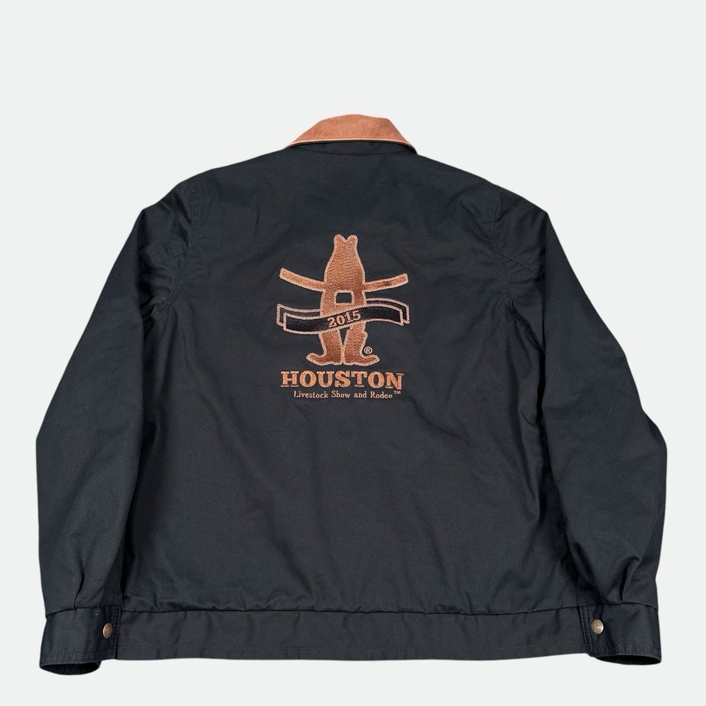 Vintage Schaefer Jacket Large 2015 Houston Livestock Show & Rodeo‎ Made In USA